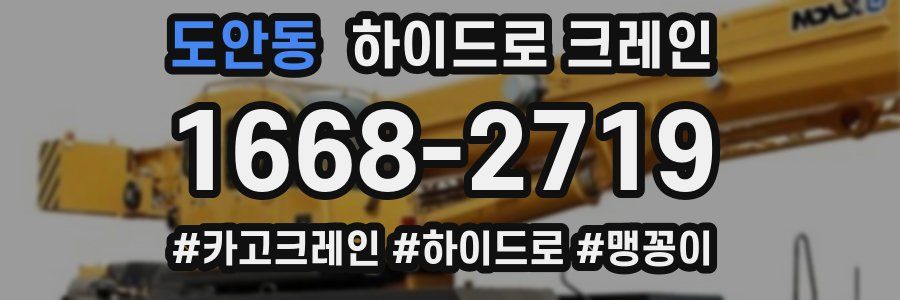 도안동 하이드로 크레인