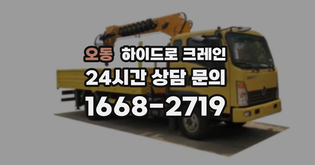 오동 하이드로 크레인