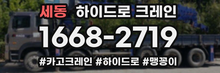 세동 하이드로 크레인