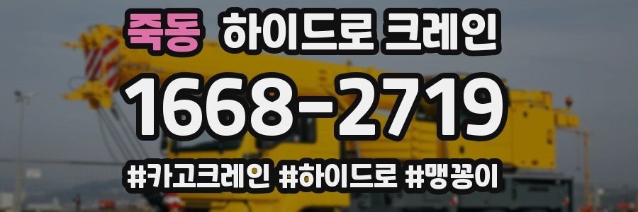 죽동 하이드로 크레인