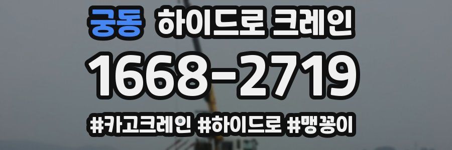 궁동 하이드로 크레인