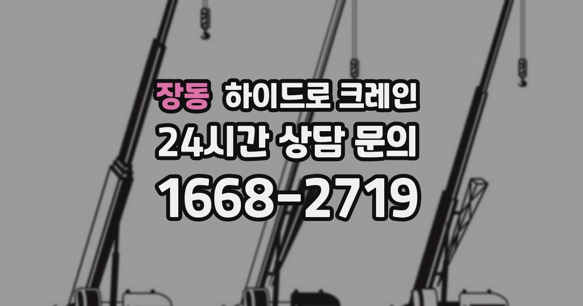 장동 하이드로 크레인