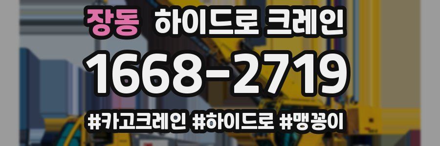 장동 하이드로 크레인