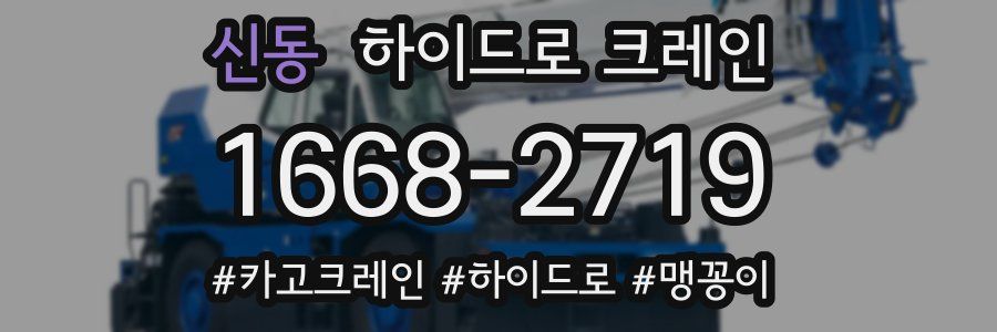 신동 하이드로 크레인