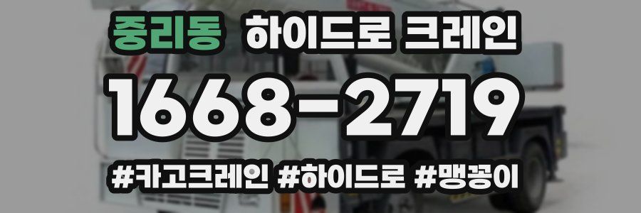 중리동 하이드로 크레인