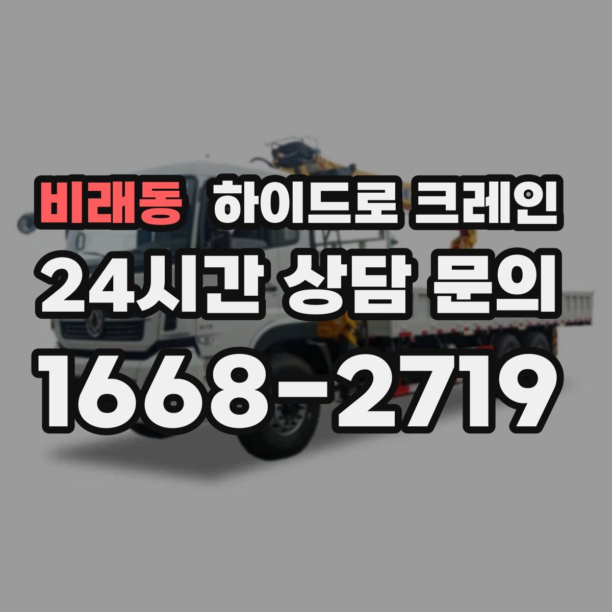 비래동 하이드로 크레인