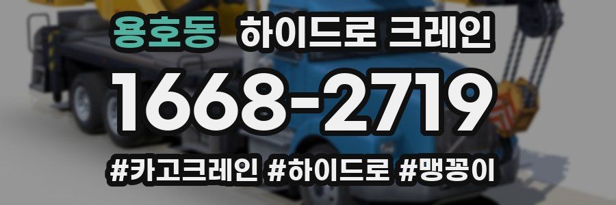 용호동 하이드로 크레인