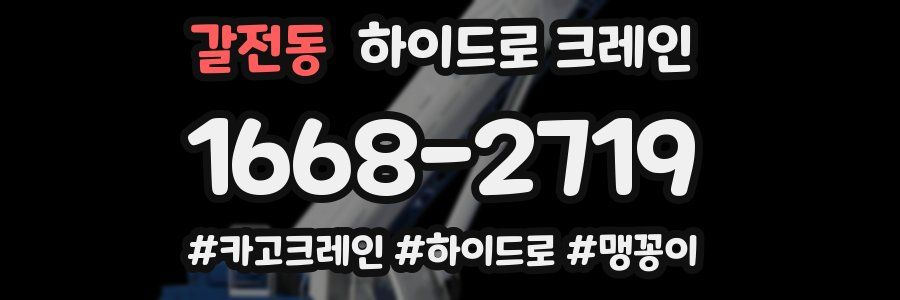 갈전동 하이드로 크레인