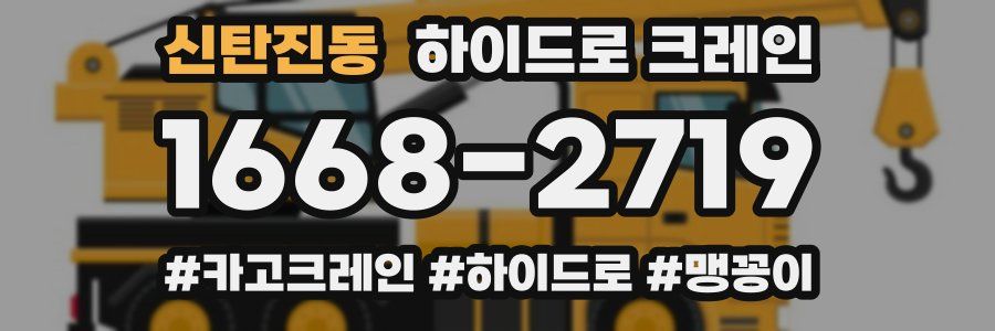 신탄진동 하이드로 크레인