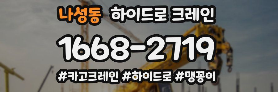 나성동 하이드로 크레인