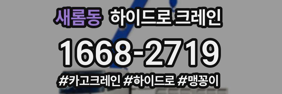 새롬동 하이드로 크레인