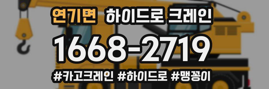 연기면 하이드로 크레인