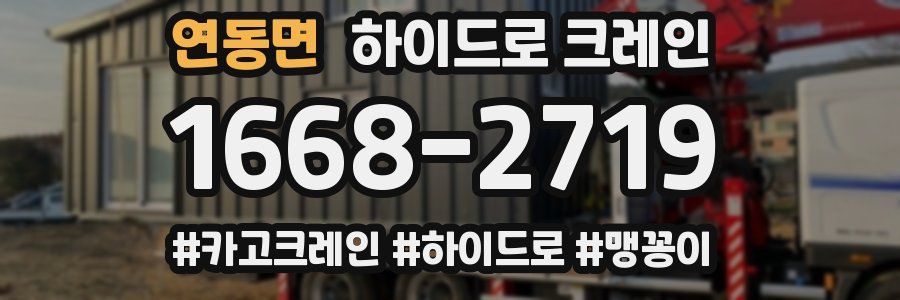 연동면 하이드로 크레인