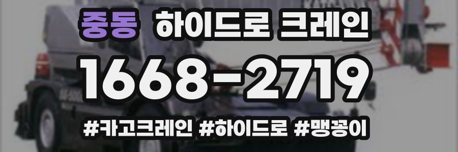 중동 하이드로 크레인