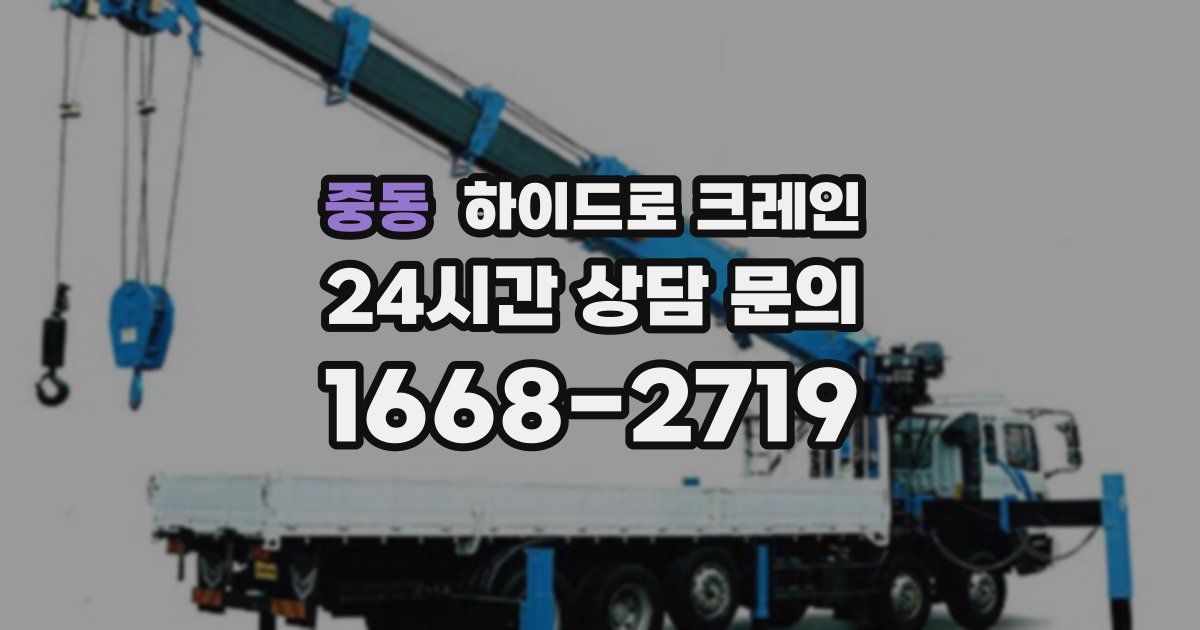 중동 하이드로 크레인