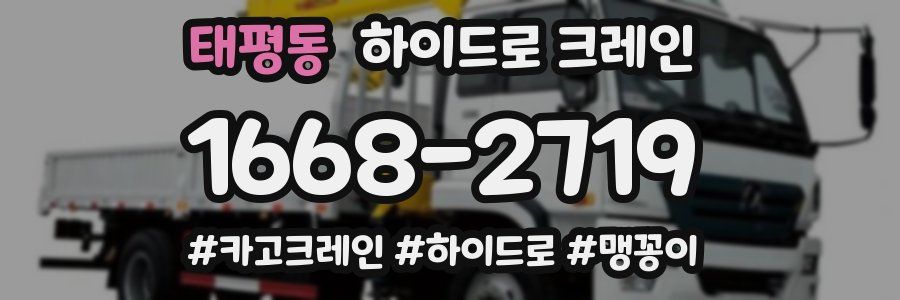 태평동 하이드로 크레인