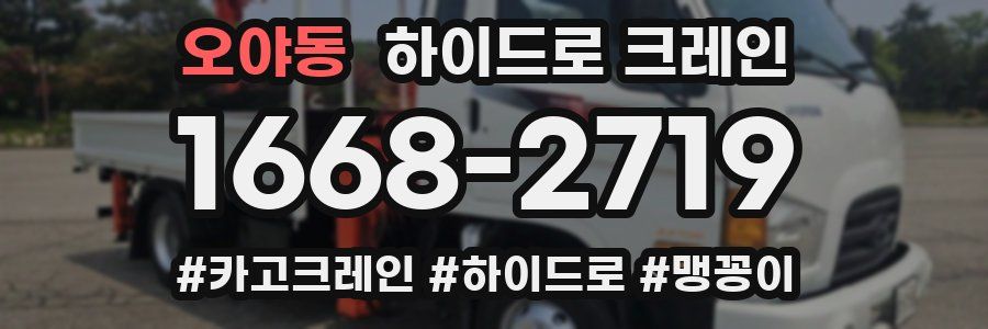오야동 하이드로 크레인
