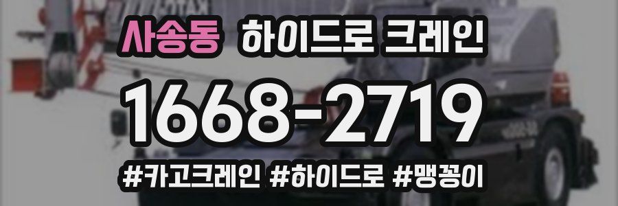 사송동 하이드로 크레인