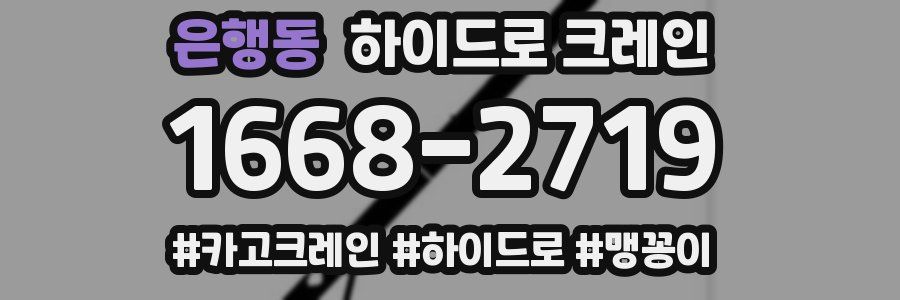 은행동 하이드로 크레인