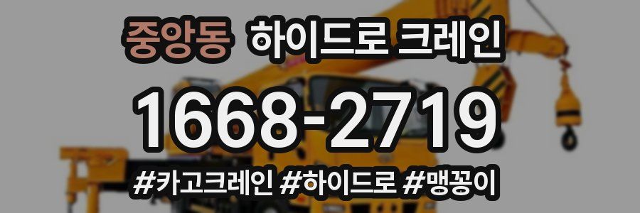 중앙동 하이드로 크레인