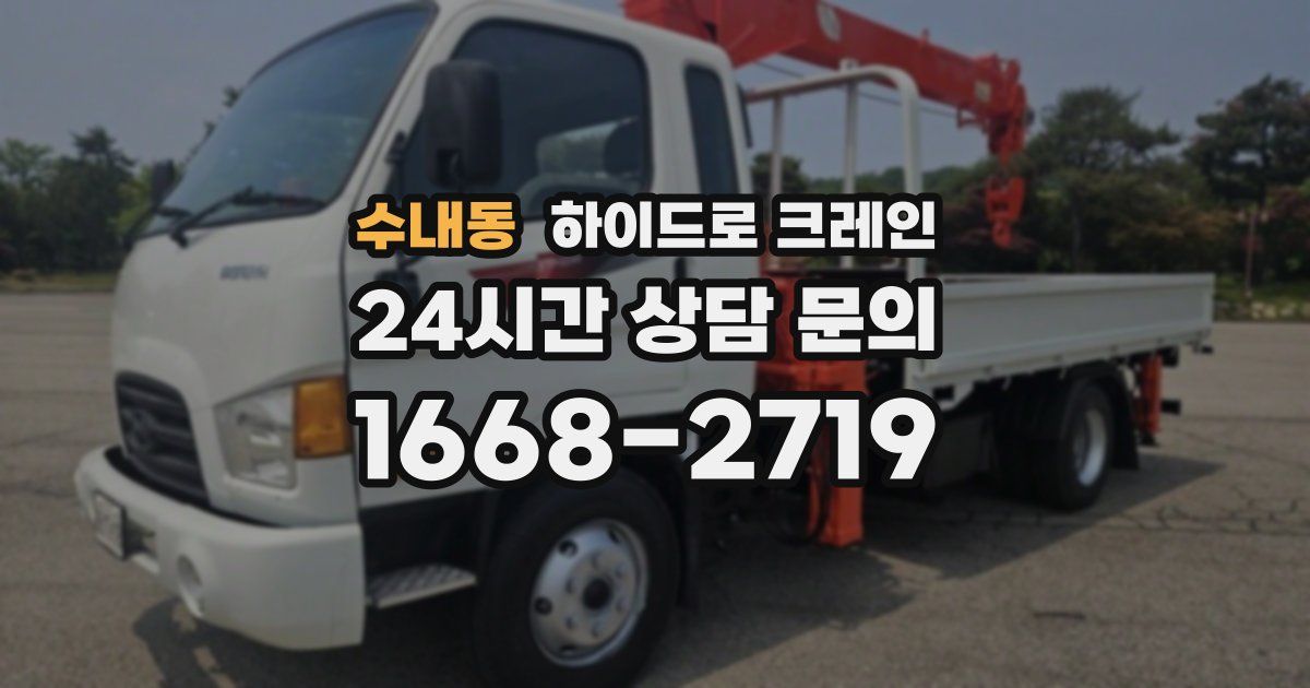 수내동 하이드로 크레인