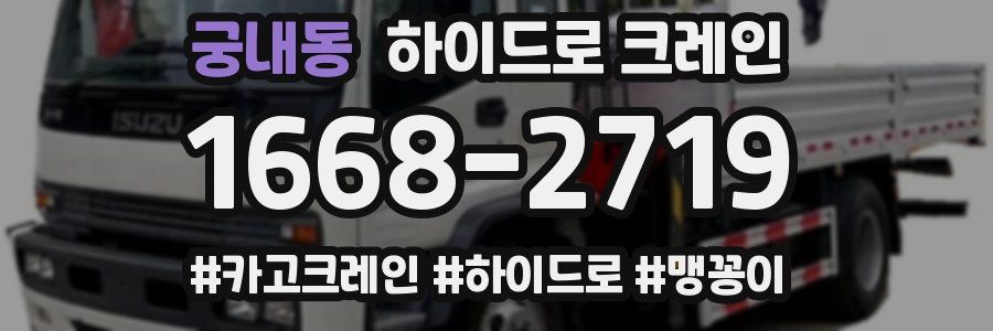 궁내동 하이드로 크레인