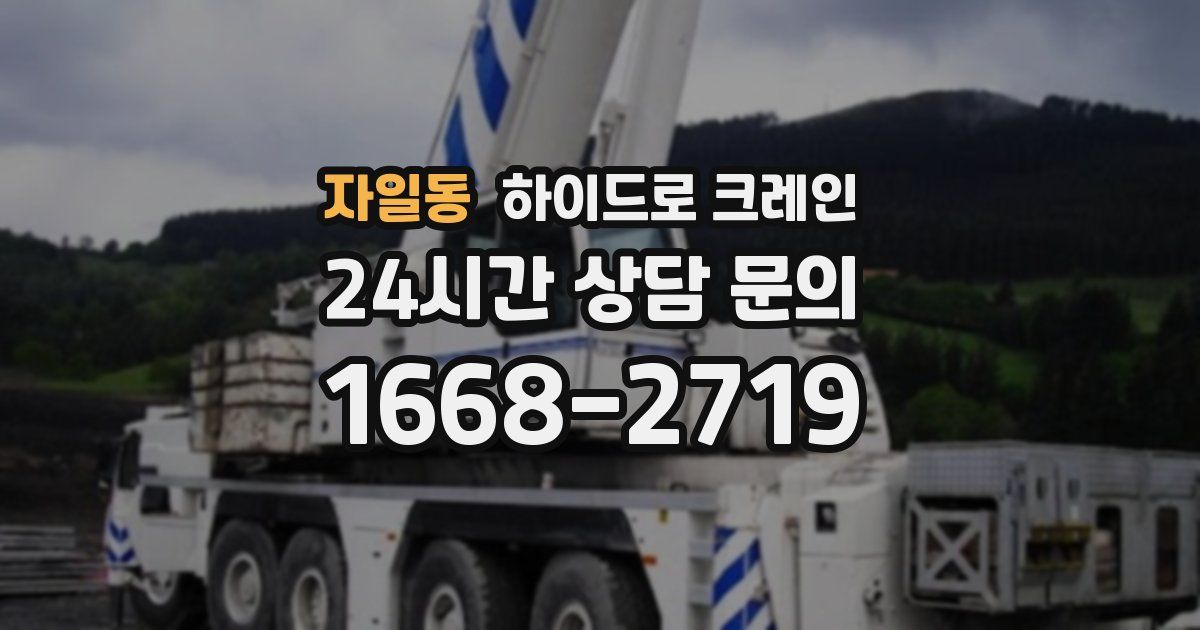 자일동 하이드로 크레인