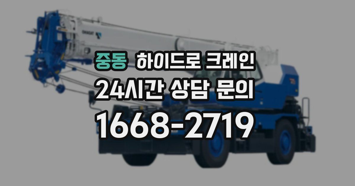 중동 하이드로 크레인