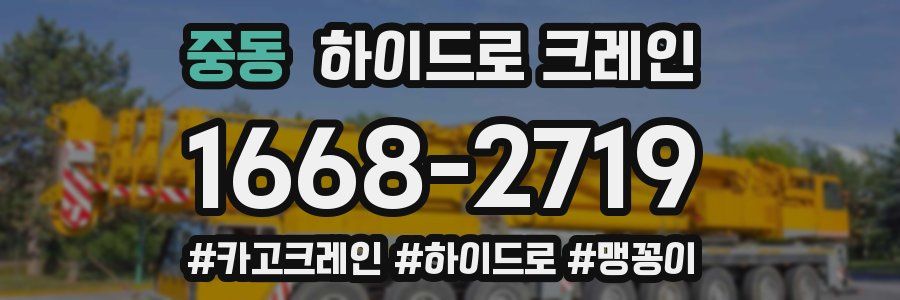 중동 하이드로 크레인