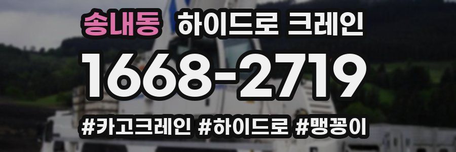송내동 하이드로 크레인