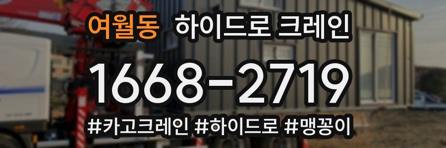 여월동 하이드로 크레인