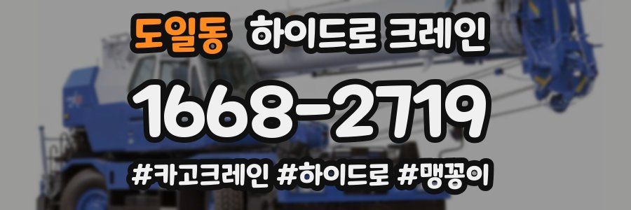 도일동 하이드로 크레인