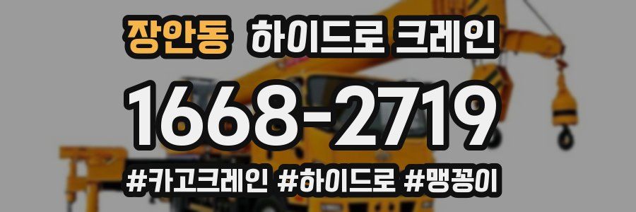 장안동 하이드로 크레인