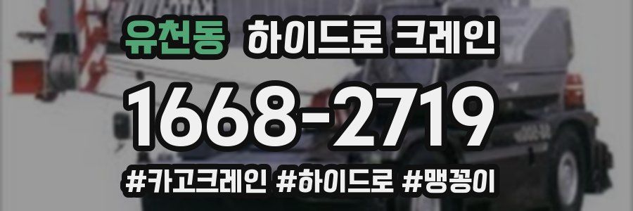 유천동 하이드로 크레인