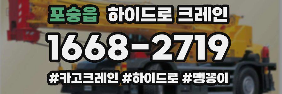 포승읍 하이드로 크레인