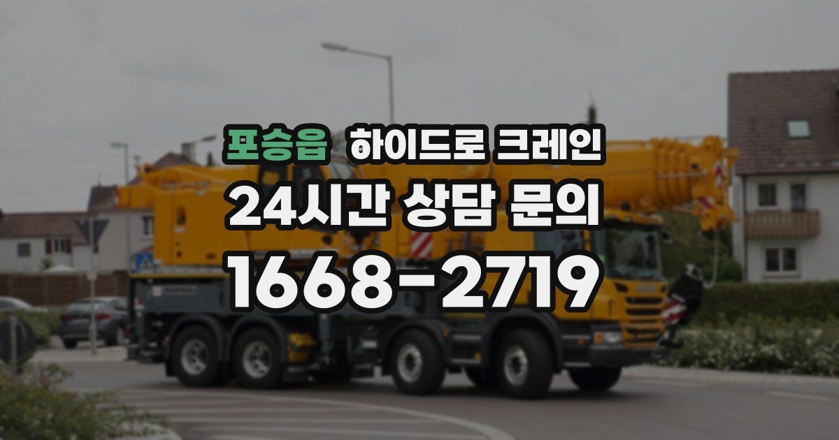 포승읍 하이드로 크레인