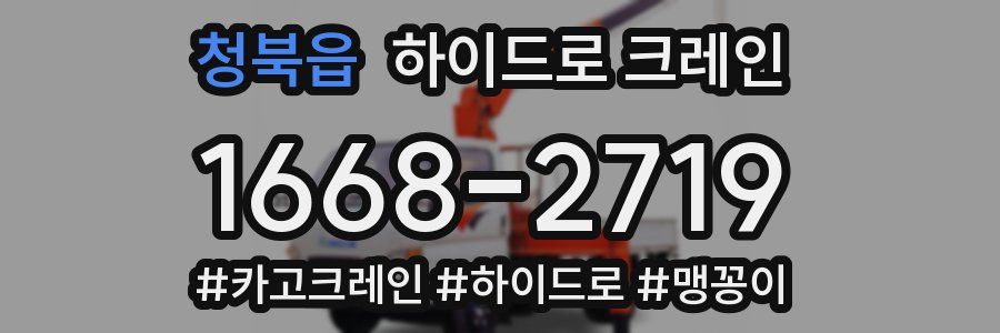 청북읍 하이드로 크레인