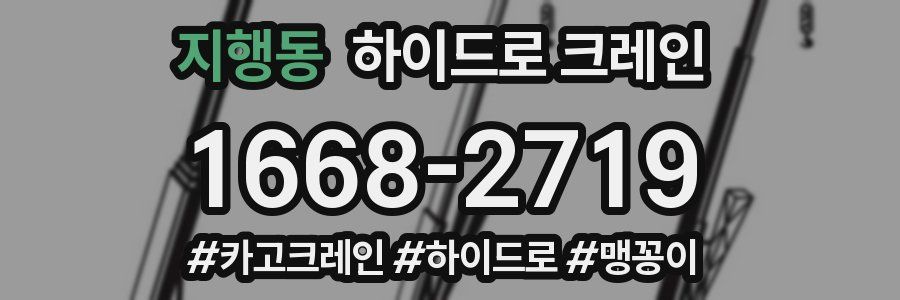 지행동 하이드로 크레인