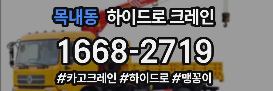 목내동 하이드로 크레인