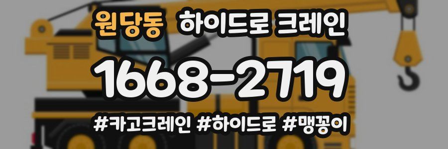 원당동 하이드로 크레인