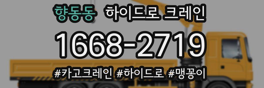 향동동 하이드로 크레인