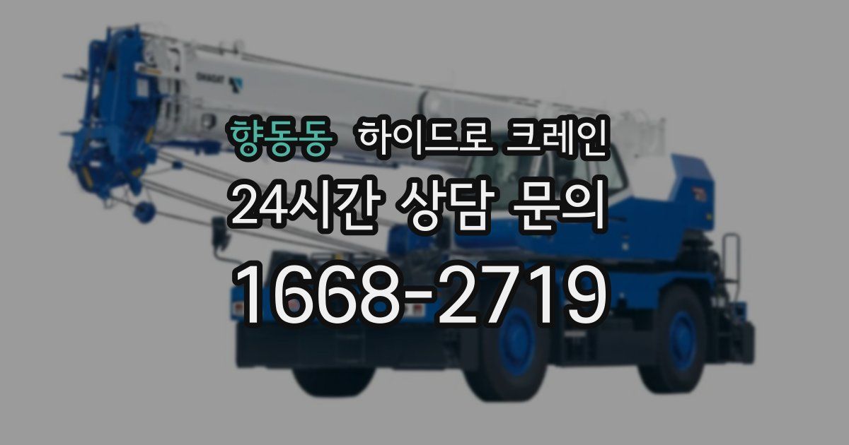 향동동 하이드로 크레인