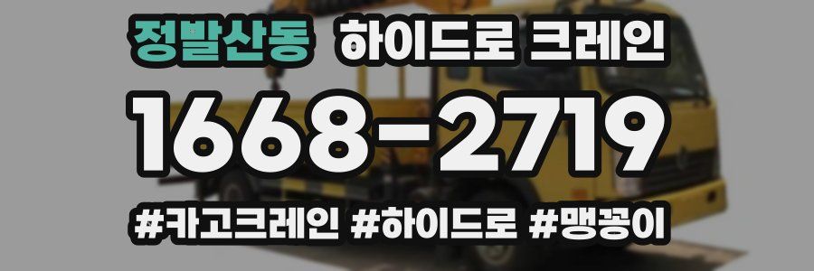 정발산동 하이드로 크레인