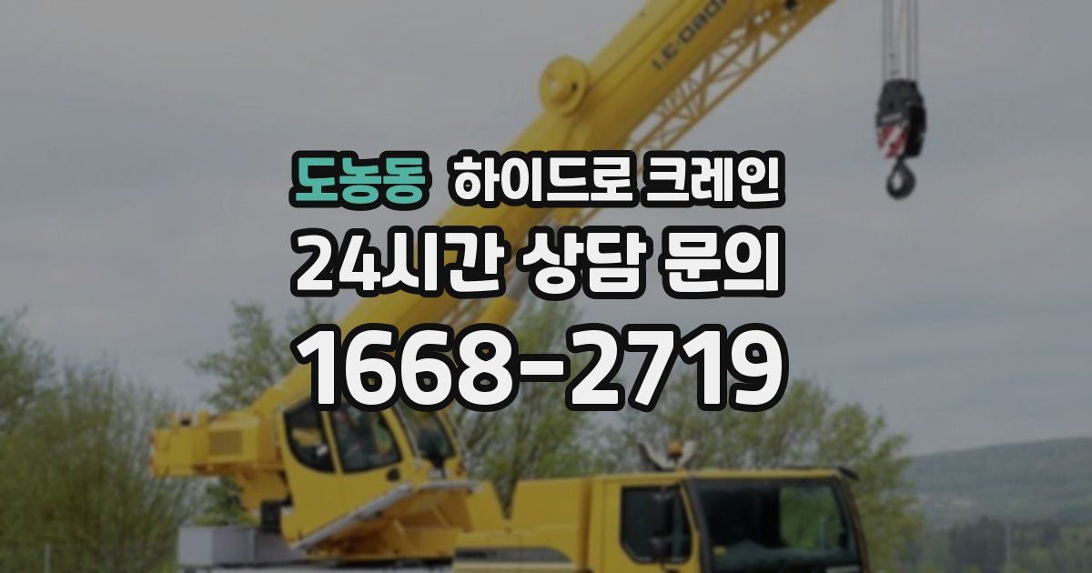 도농동 하이드로 크레인