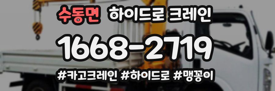 수동면 하이드로 크레인