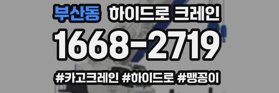 부산동 하이드로 크레인