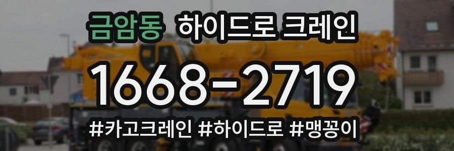금암동 하이드로 크레인