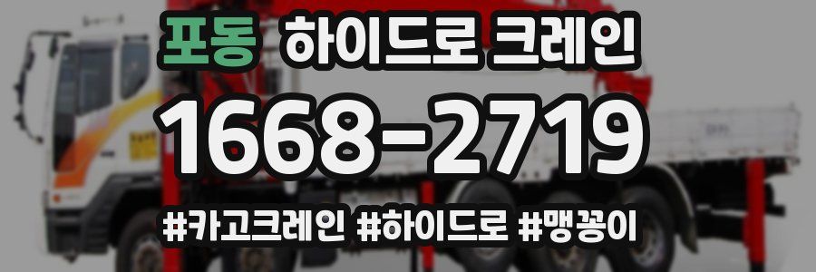 포동 하이드로 크레인