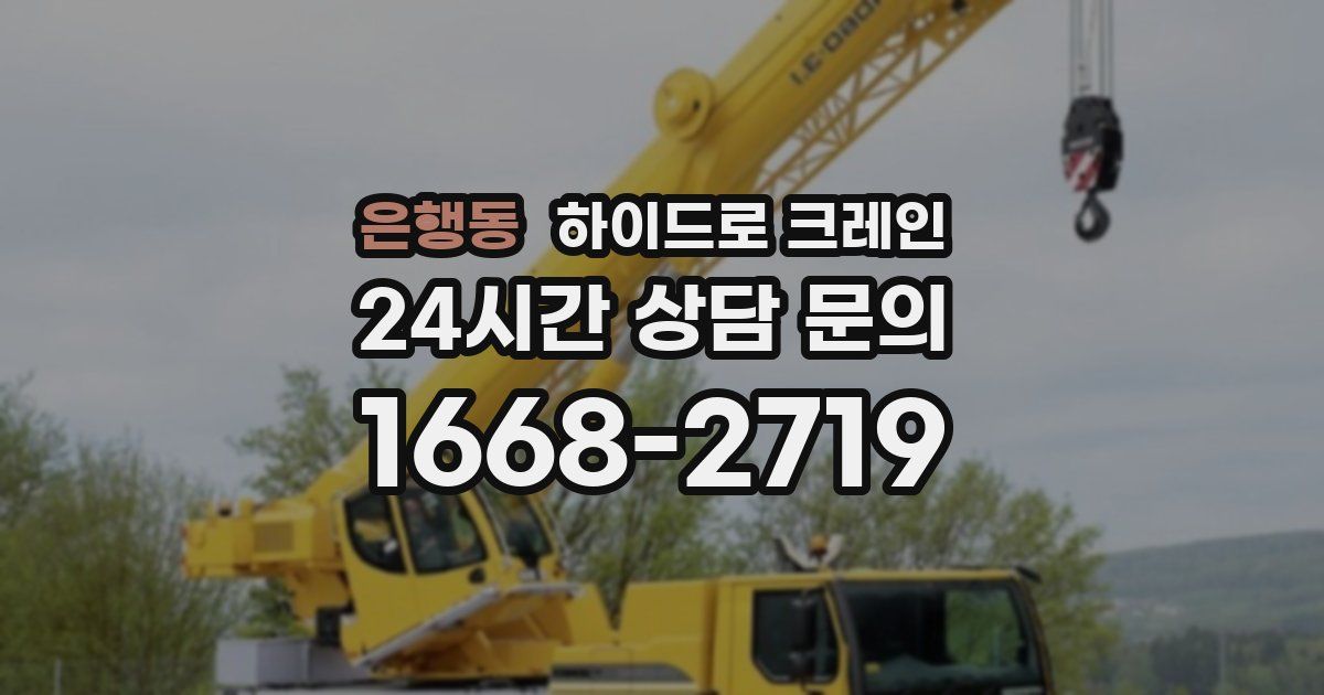 은행동 하이드로 크레인