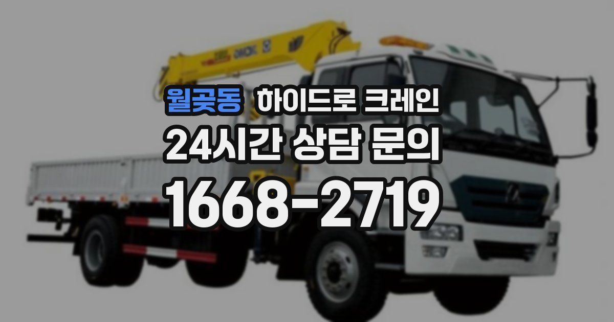 월곶동 하이드로 크레인